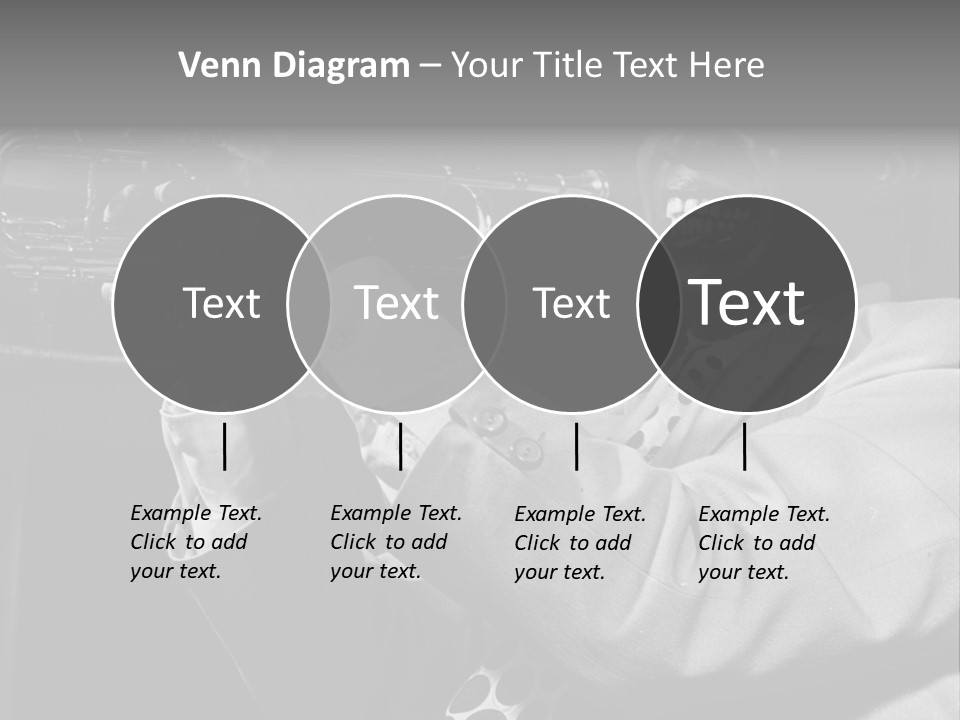 Black Saxophonist PowerPoint Template