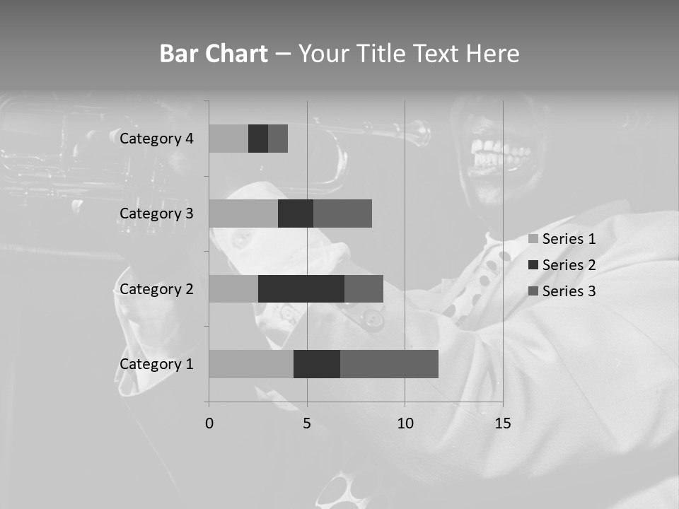 Black Saxophonist PowerPoint Template