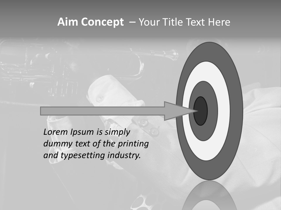 Black Saxophonist PowerPoint Template