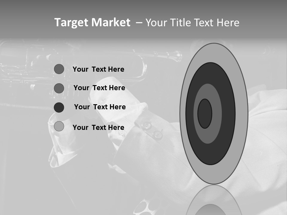 Black Saxophonist PowerPoint Template