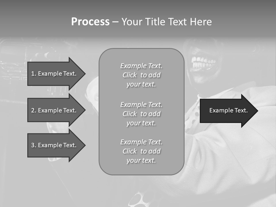 Black Saxophonist PowerPoint Template