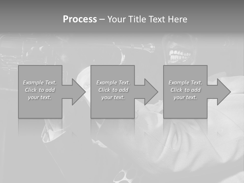 Black Saxophonist PowerPoint Template