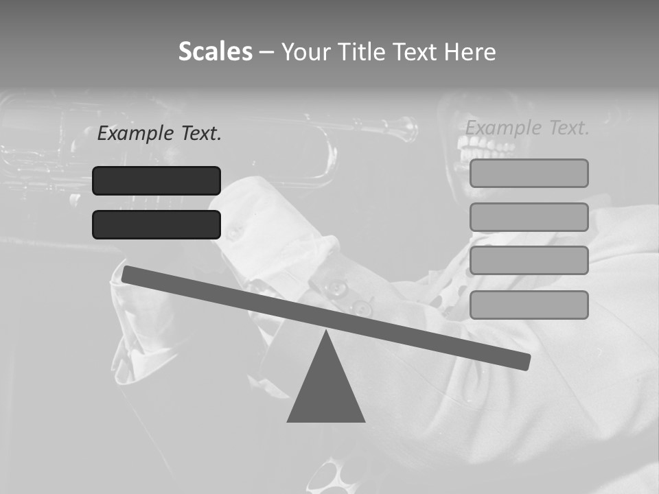 Black Saxophonist PowerPoint Template