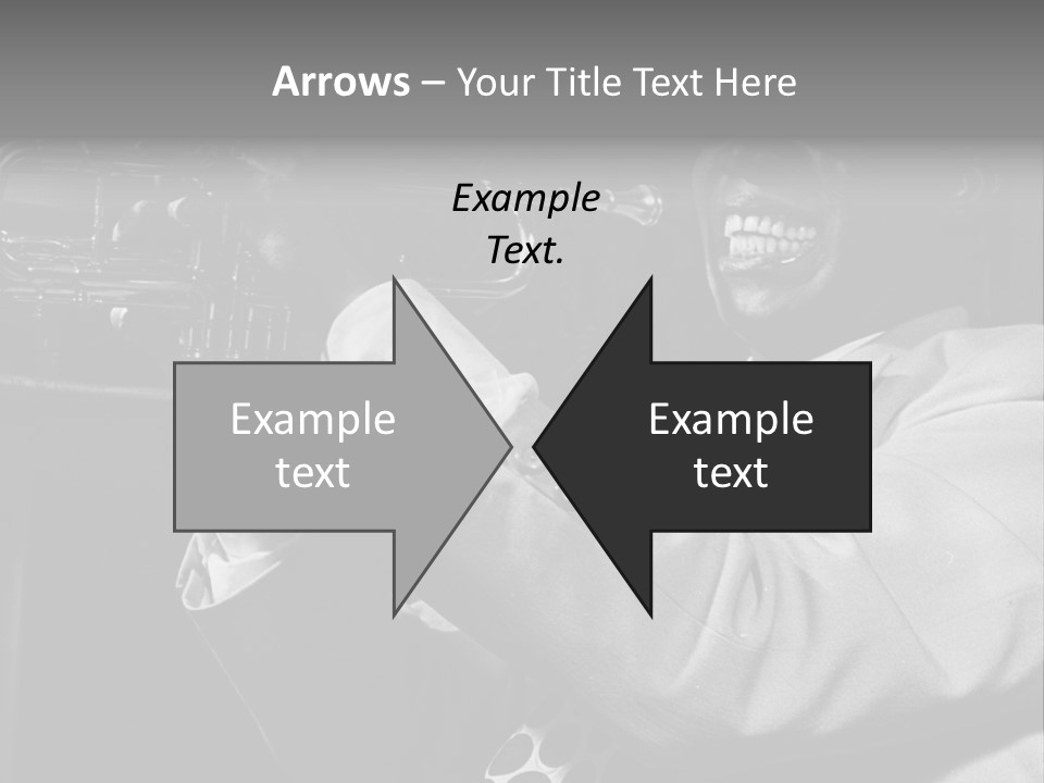 Black Saxophonist PowerPoint Template