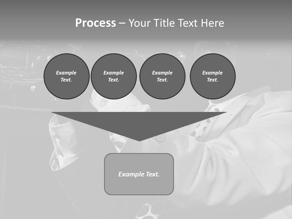 Black Saxophonist PowerPoint Template