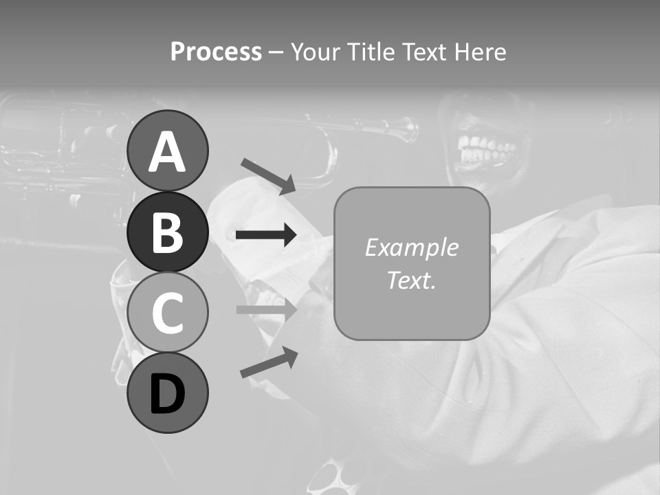 Black Saxophonist PowerPoint Template