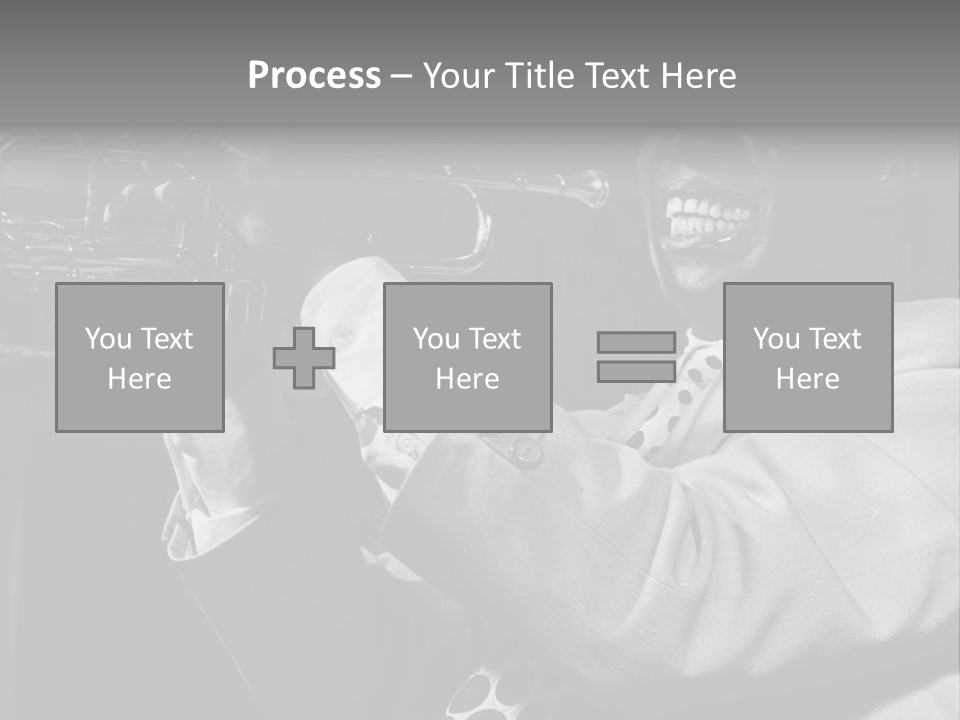 Black Saxophonist PowerPoint Template