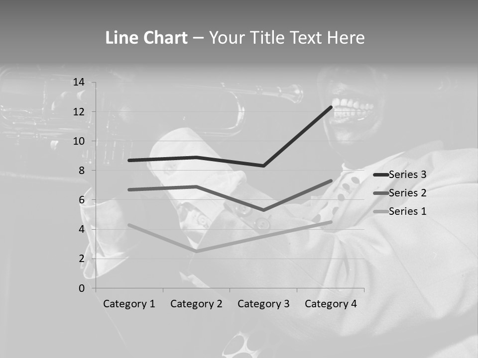 Black Saxophonist PowerPoint Template