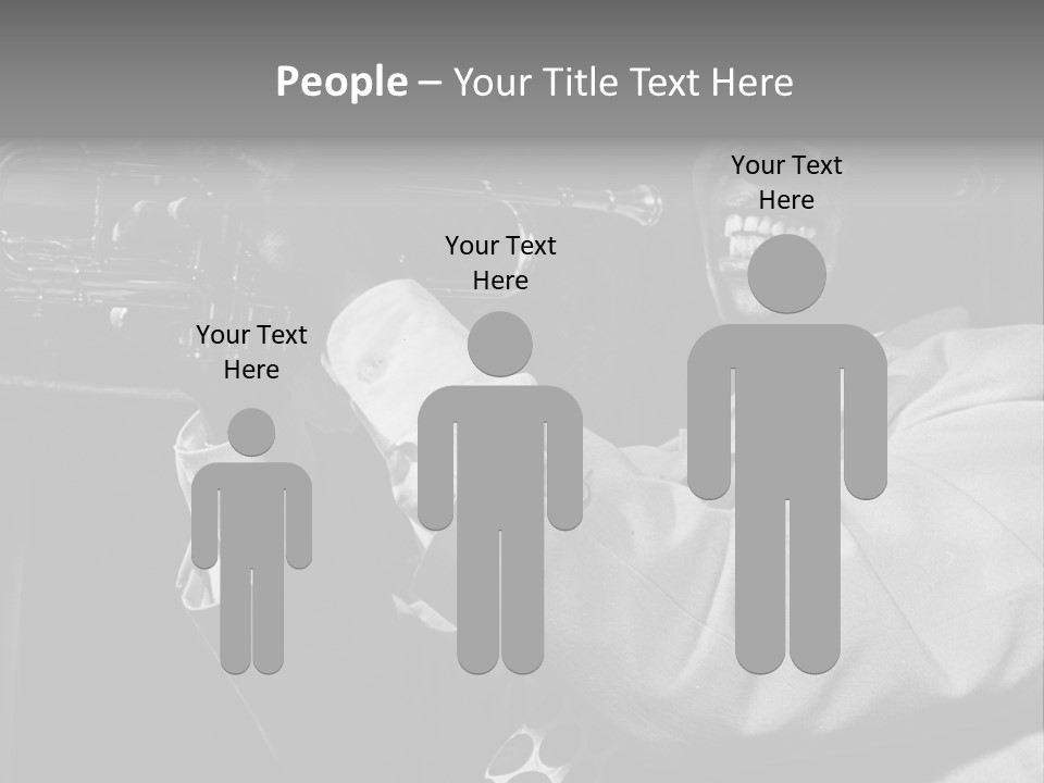 Black Saxophonist PowerPoint Template