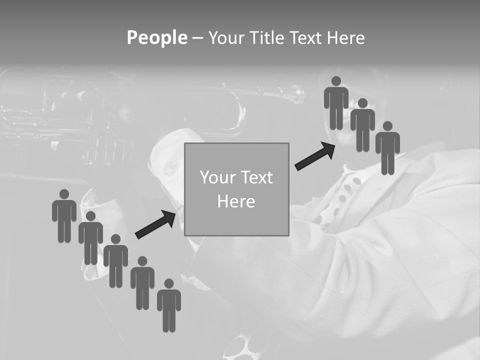 Black Saxophonist PowerPoint Template