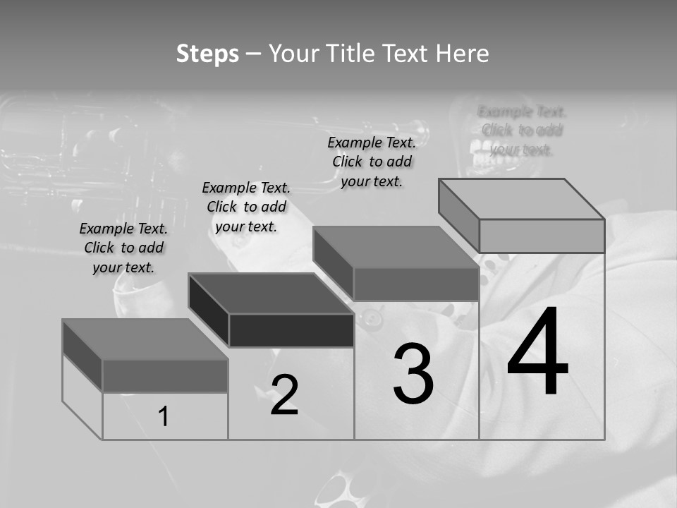 Black Saxophonist PowerPoint Template