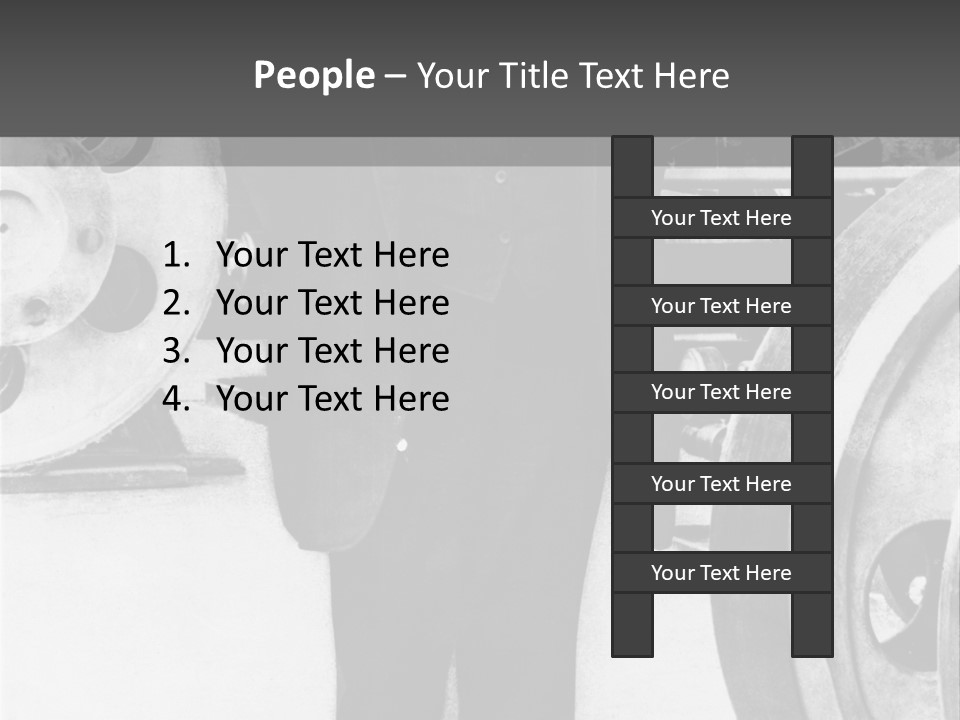 Portrait New Jersey One Person PowerPoint Template