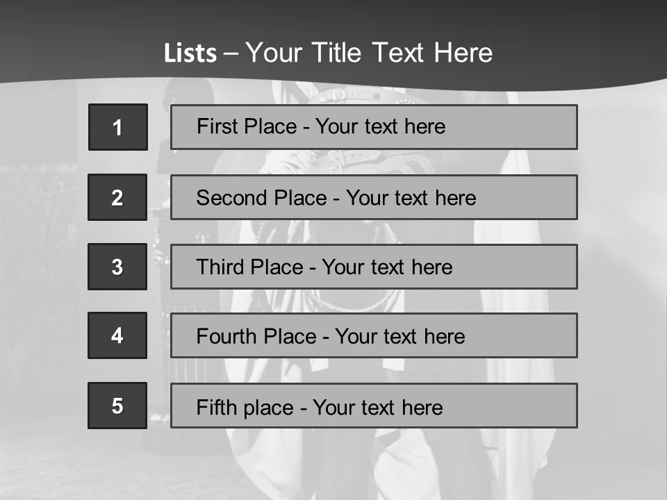 Senator Face Government PowerPoint Template