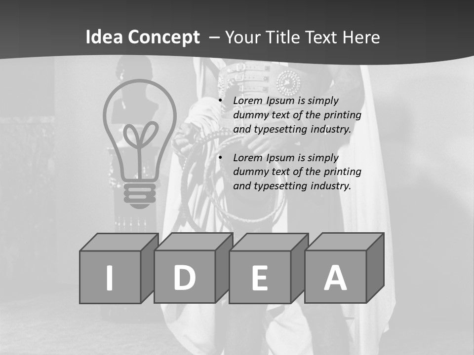 Senator Face Government PowerPoint Template