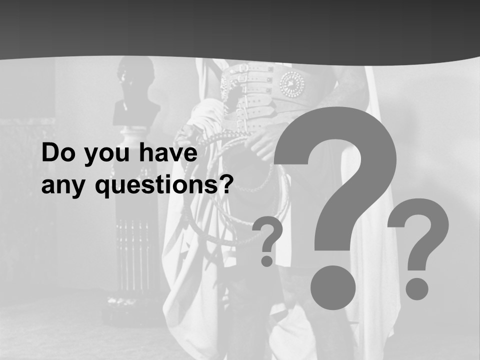 Senator Face Government PowerPoint Template