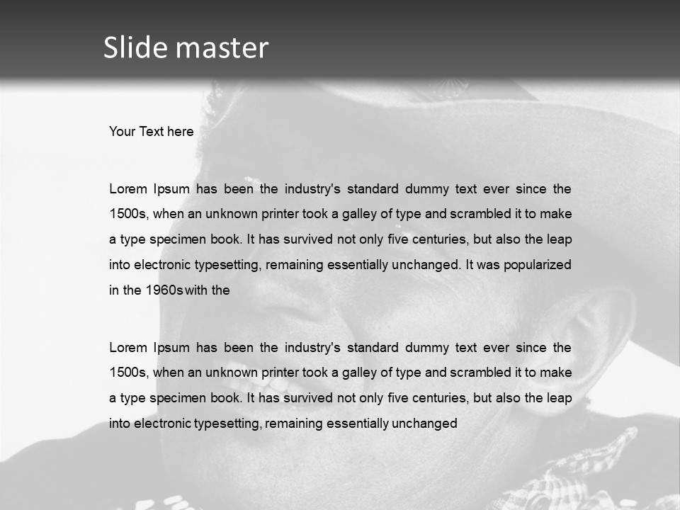 Senator Government Portrait PowerPoint Template