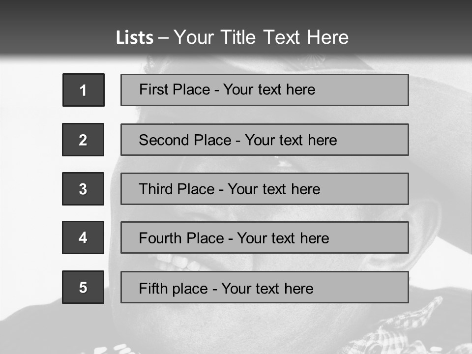 Senator Government Portrait PowerPoint Template