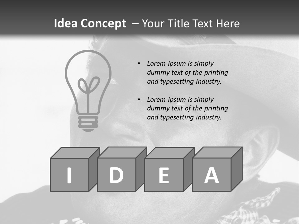 Senator Government Portrait PowerPoint Template