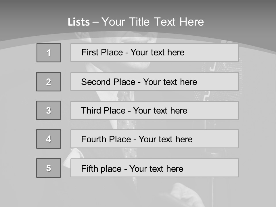 New Jersey Senator One Person PowerPoint Template