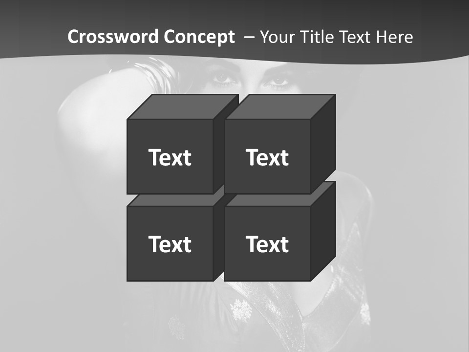 Face Portrait One Person PowerPoint Template