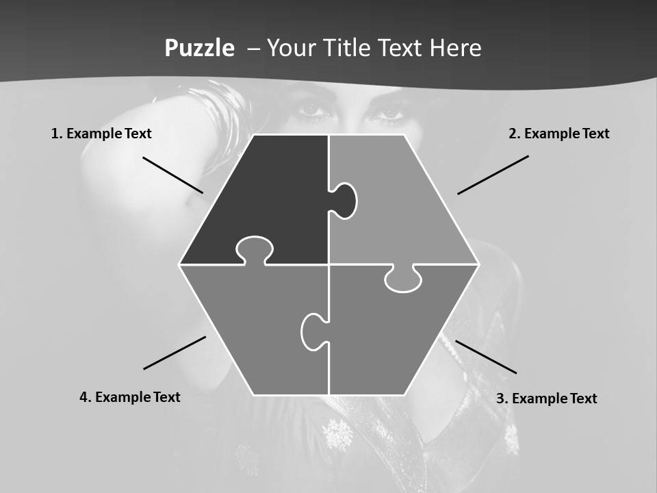 Face Portrait One Person PowerPoint Template