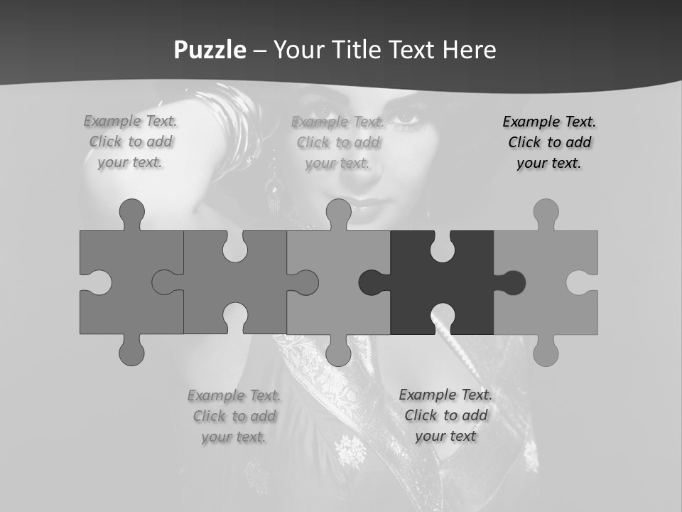 Face Portrait One Person PowerPoint Template