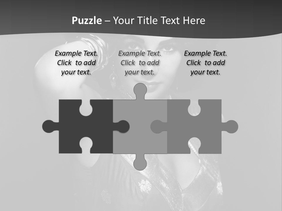 Face Portrait One Person PowerPoint Template