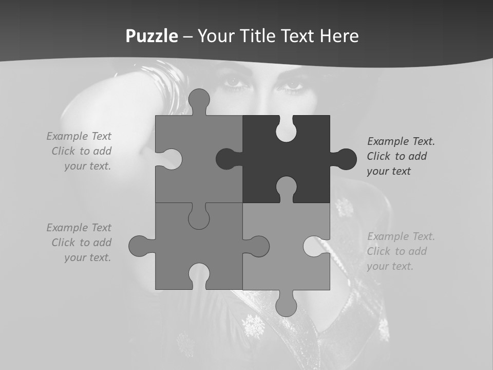 Face Portrait One Person PowerPoint Template