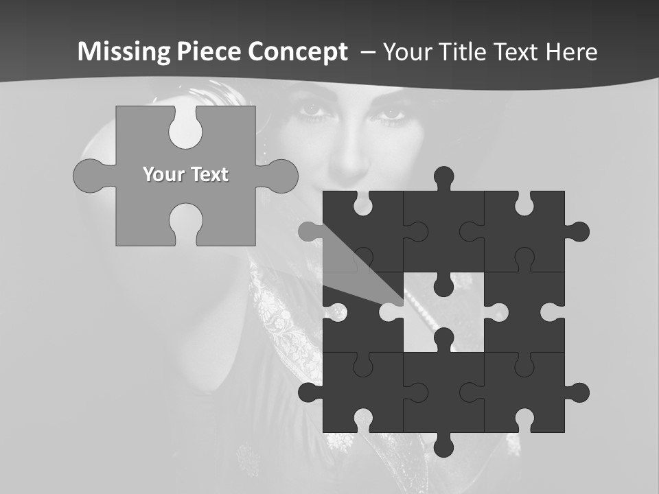 Face Portrait One Person PowerPoint Template