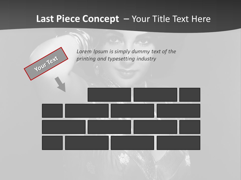 Face Portrait One Person PowerPoint Template