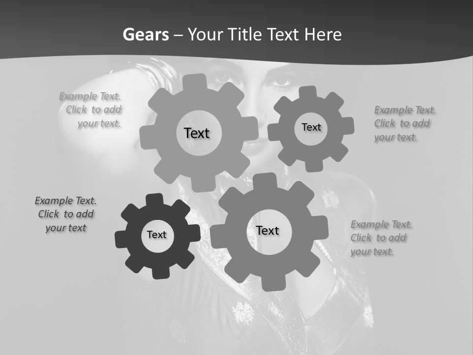 Face Portrait One Person PowerPoint Template