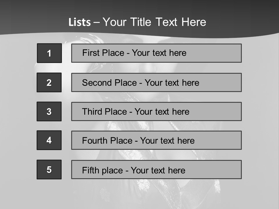 Face Portrait One Person PowerPoint Template