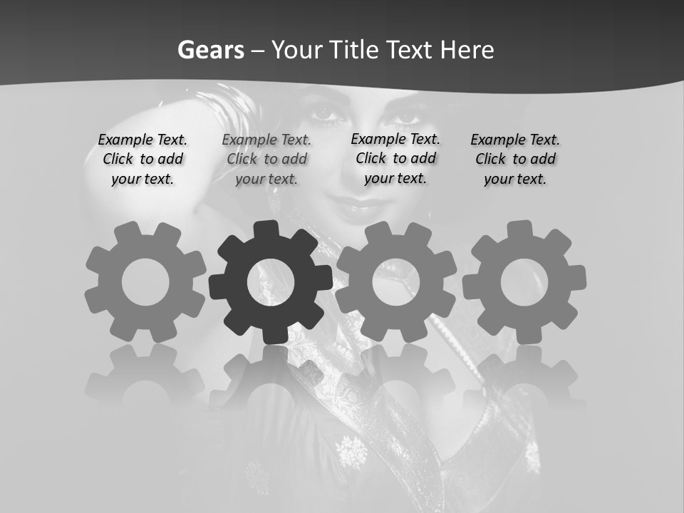 Face Portrait One Person PowerPoint Template