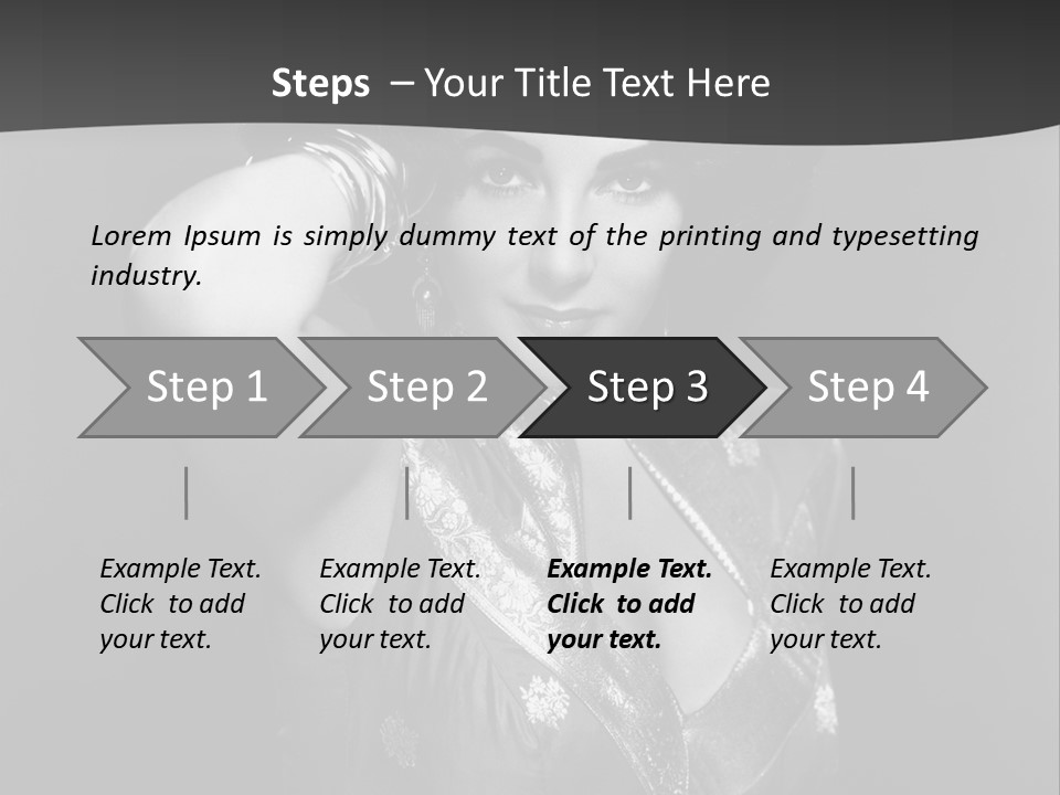 Face Portrait One Person PowerPoint Template
