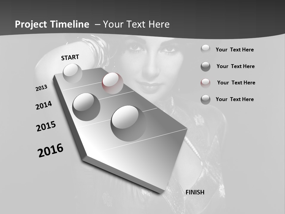 Face Portrait One Person PowerPoint Template