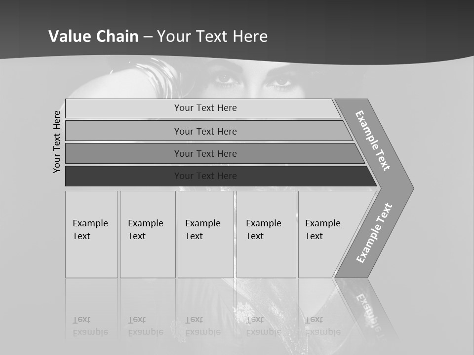 Face Portrait One Person PowerPoint Template