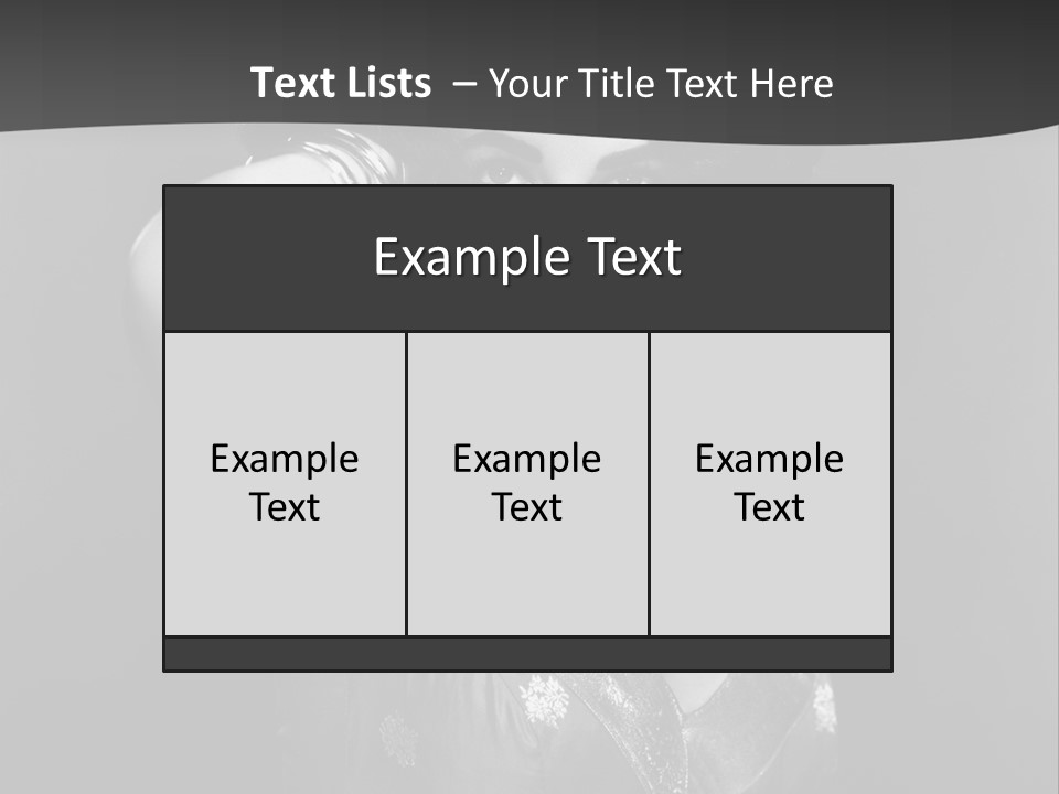 Face Portrait One Person PowerPoint Template