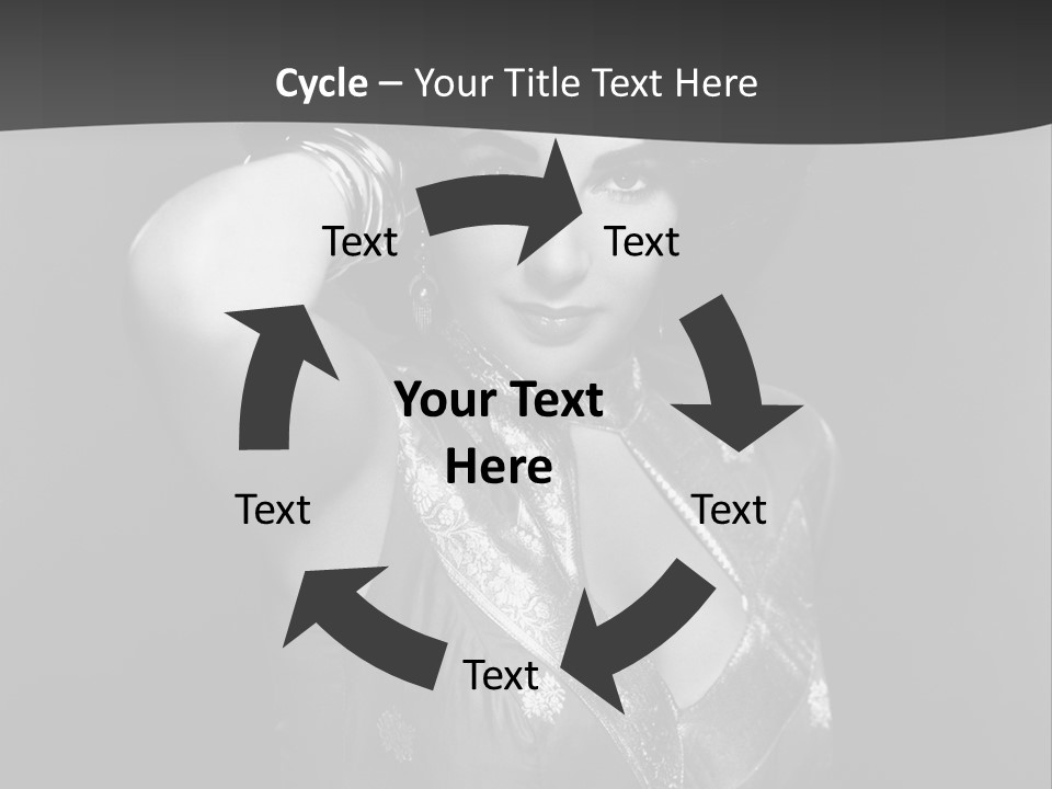 Face Portrait One Person PowerPoint Template