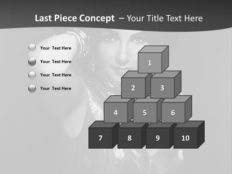 Face Portrait One Person PowerPoint Template