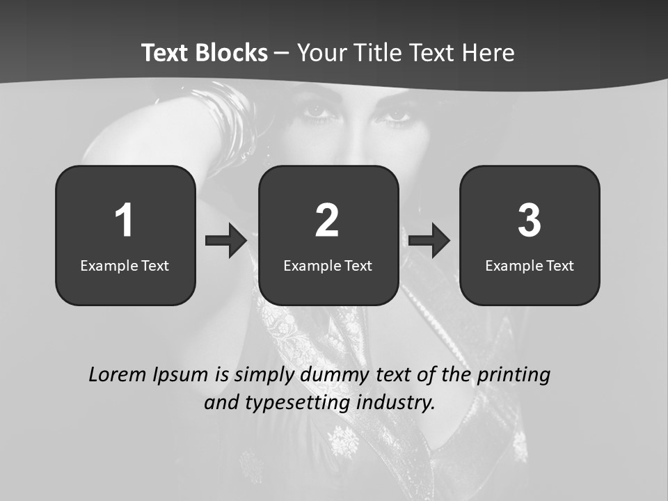 Face Portrait One Person PowerPoint Template