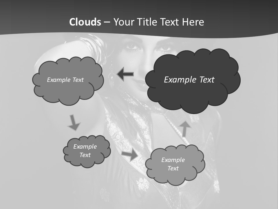 Face Portrait One Person PowerPoint Template