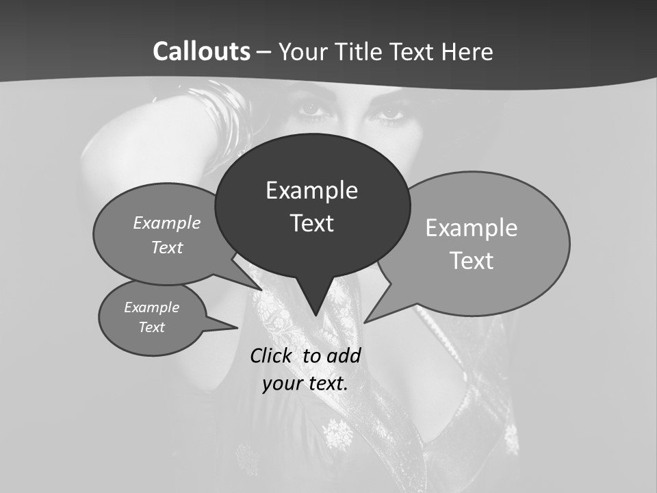 Face Portrait One Person PowerPoint Template