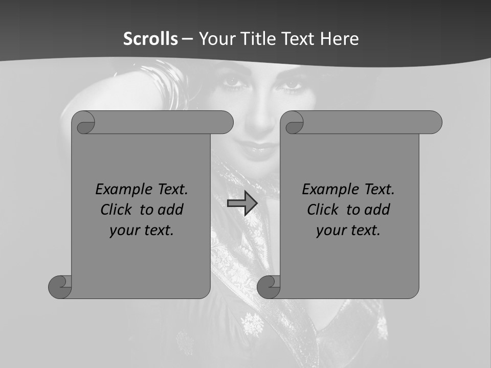 Face Portrait One Person PowerPoint Template