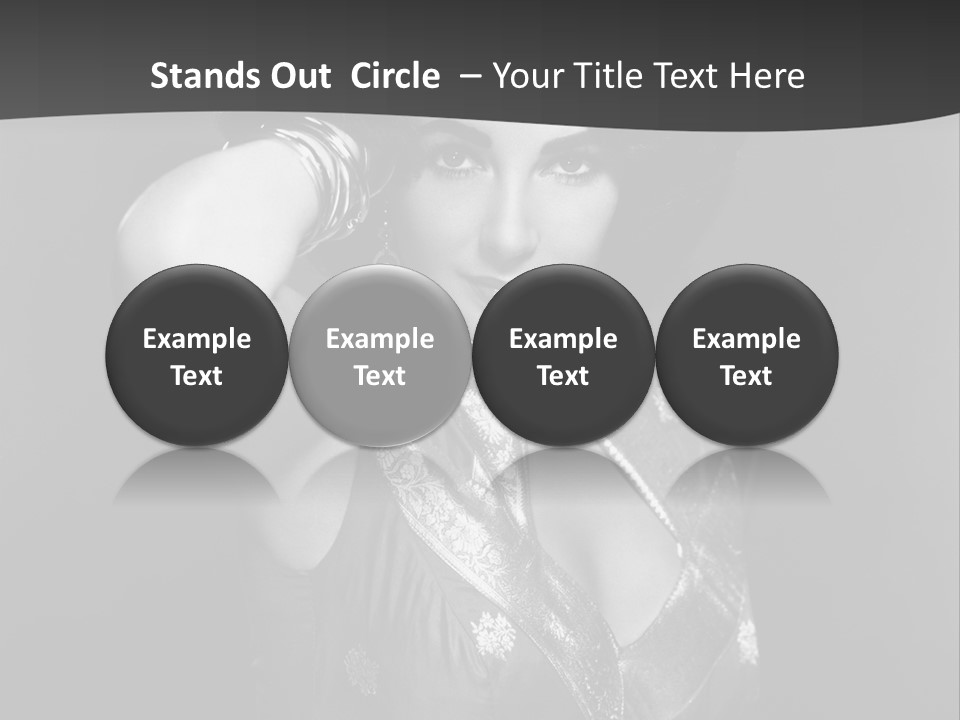 Face Portrait One Person PowerPoint Template