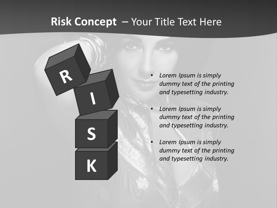 Face Portrait One Person PowerPoint Template