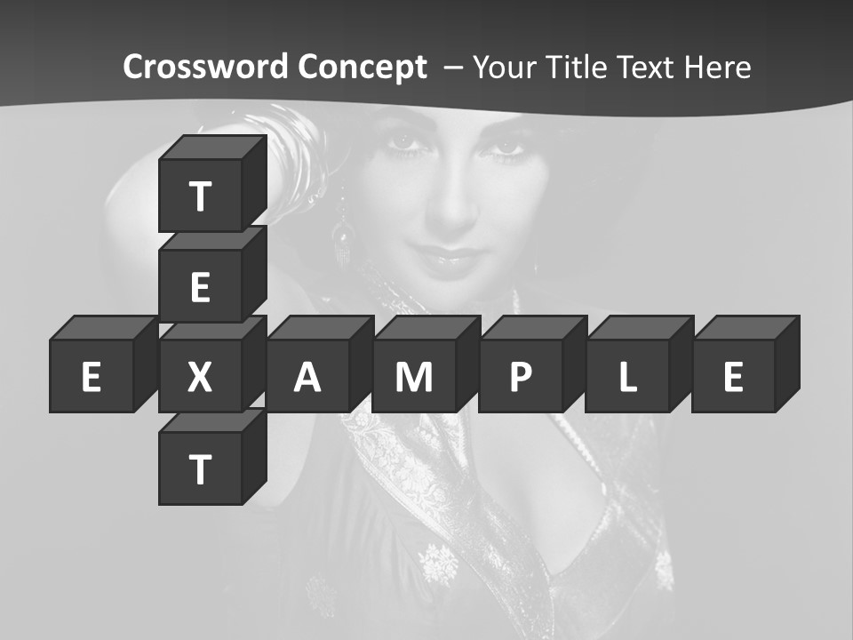 Face Portrait One Person PowerPoint Template