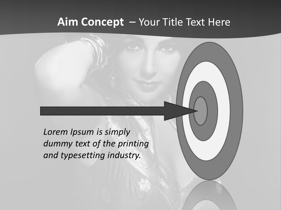 Face Portrait One Person PowerPoint Template