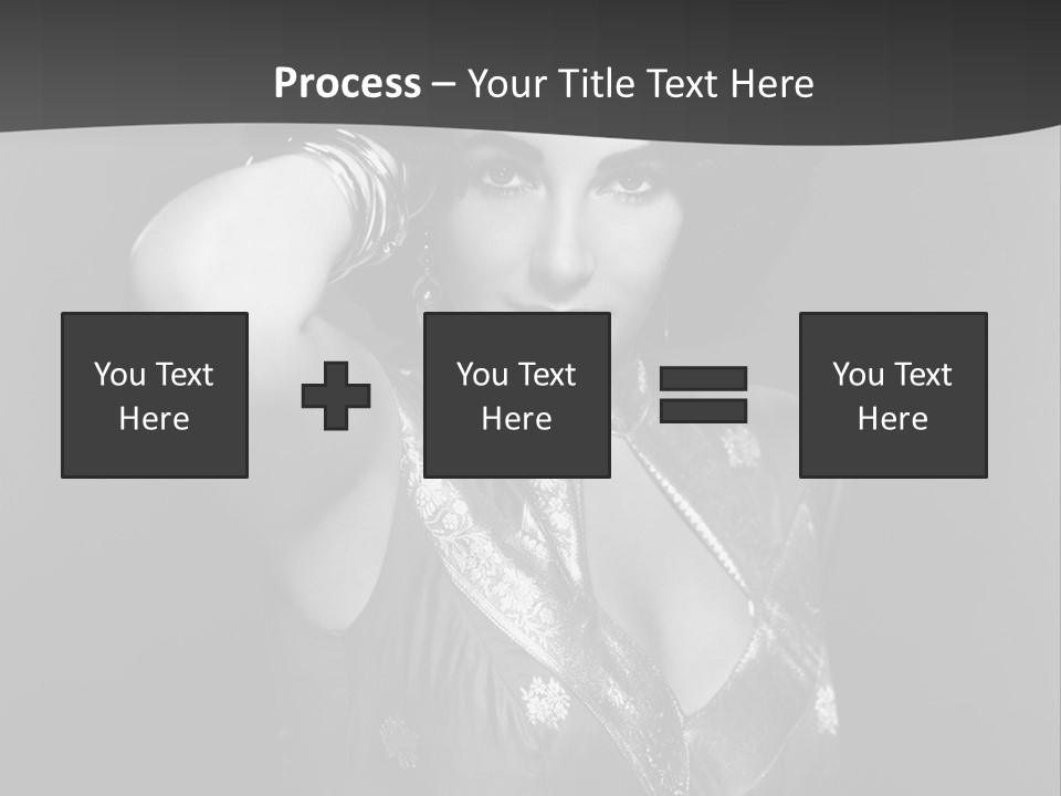 Face Portrait One Person PowerPoint Template