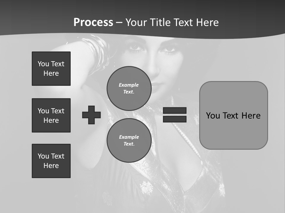 Face Portrait One Person PowerPoint Template