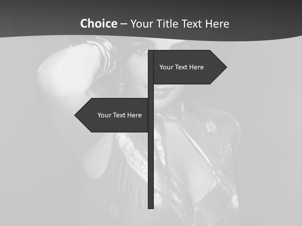 Face Portrait One Person PowerPoint Template